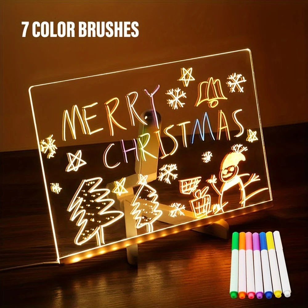 Acrylic Message Board Edge-Lit LED & USB Powered