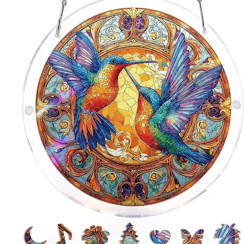 Acrylic Sun Catcher Shatterproof & UV-Resistant Stained Glass Look