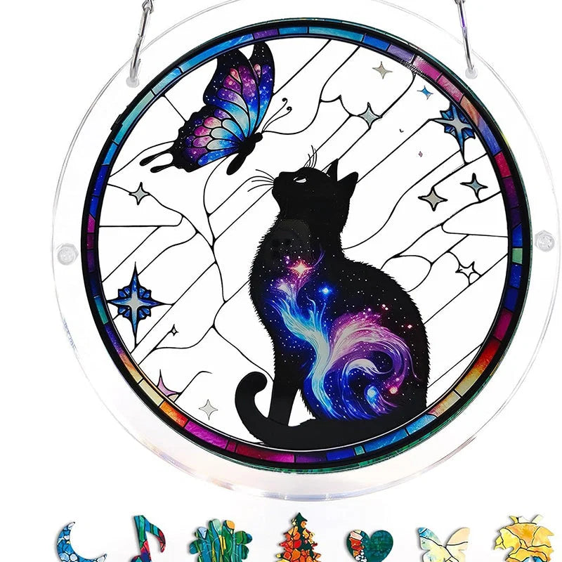 Acrylic Sun Catcher Shatterproof & UV-Resistant Stained Glass Look