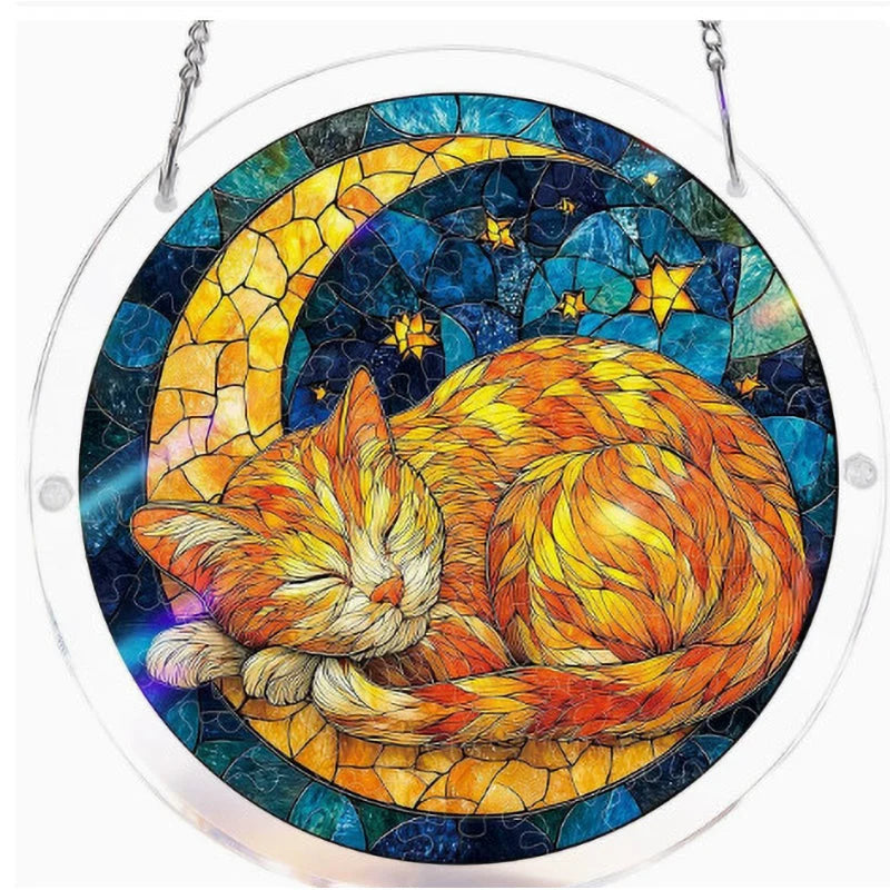 Acrylic Sun Catcher Shatterproof & UV-Resistant Stained Glass Look