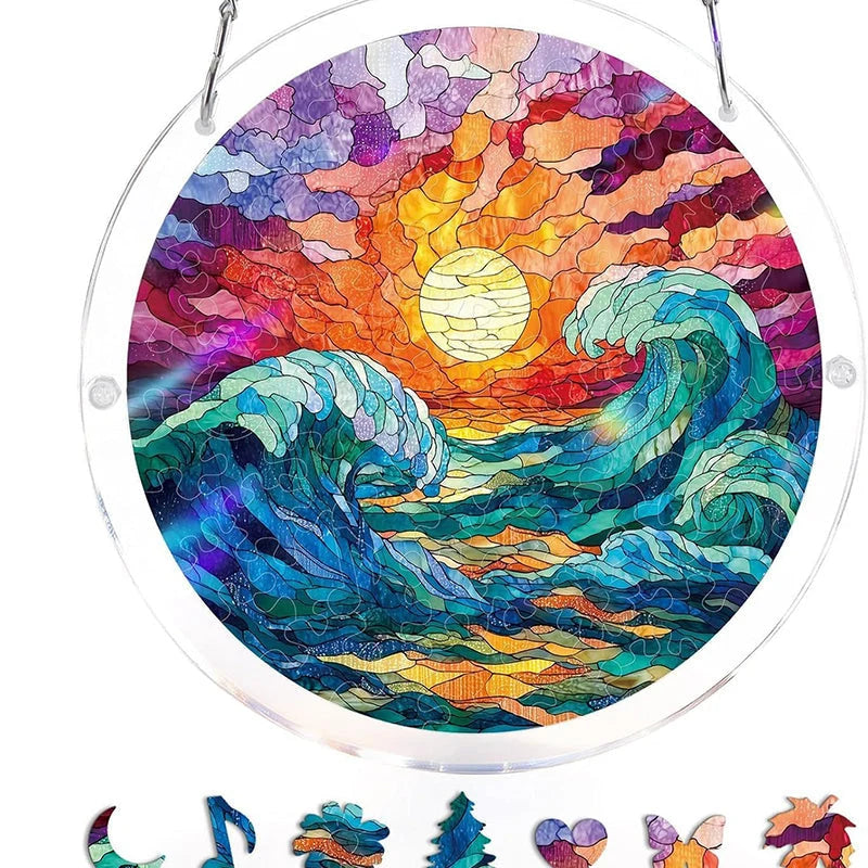 Acrylic Sun Catcher Shatterproof & UV-Resistant Stained Glass Look