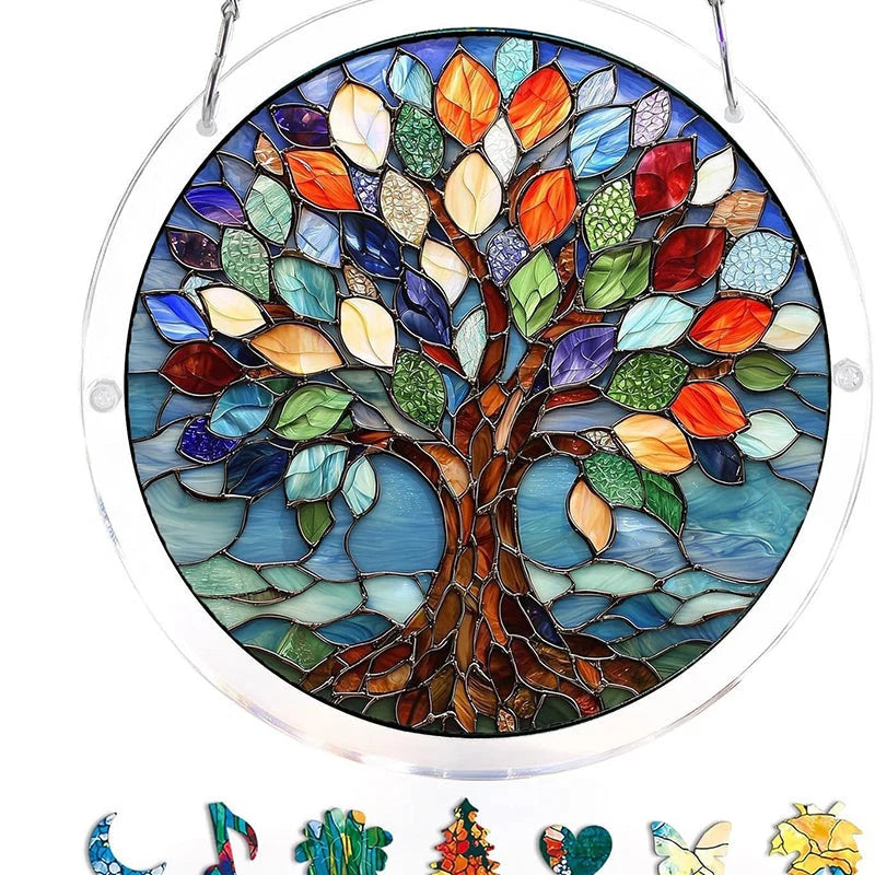 Acrylic Sun Catcher Shatterproof & UV-Resistant Stained Glass Look