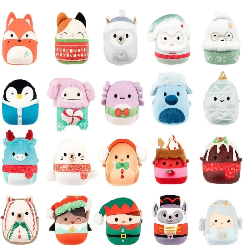 Advent Calendar 24 Festive Collectible Mini Figures PVC Figures