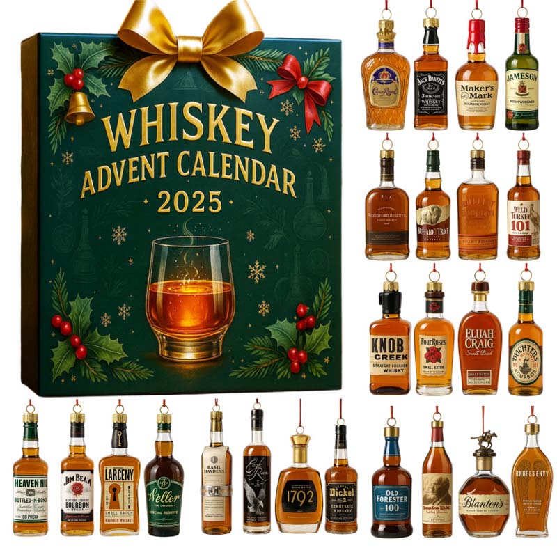 Advent Calendar 24 Miniature Whisky or Beer Bottles