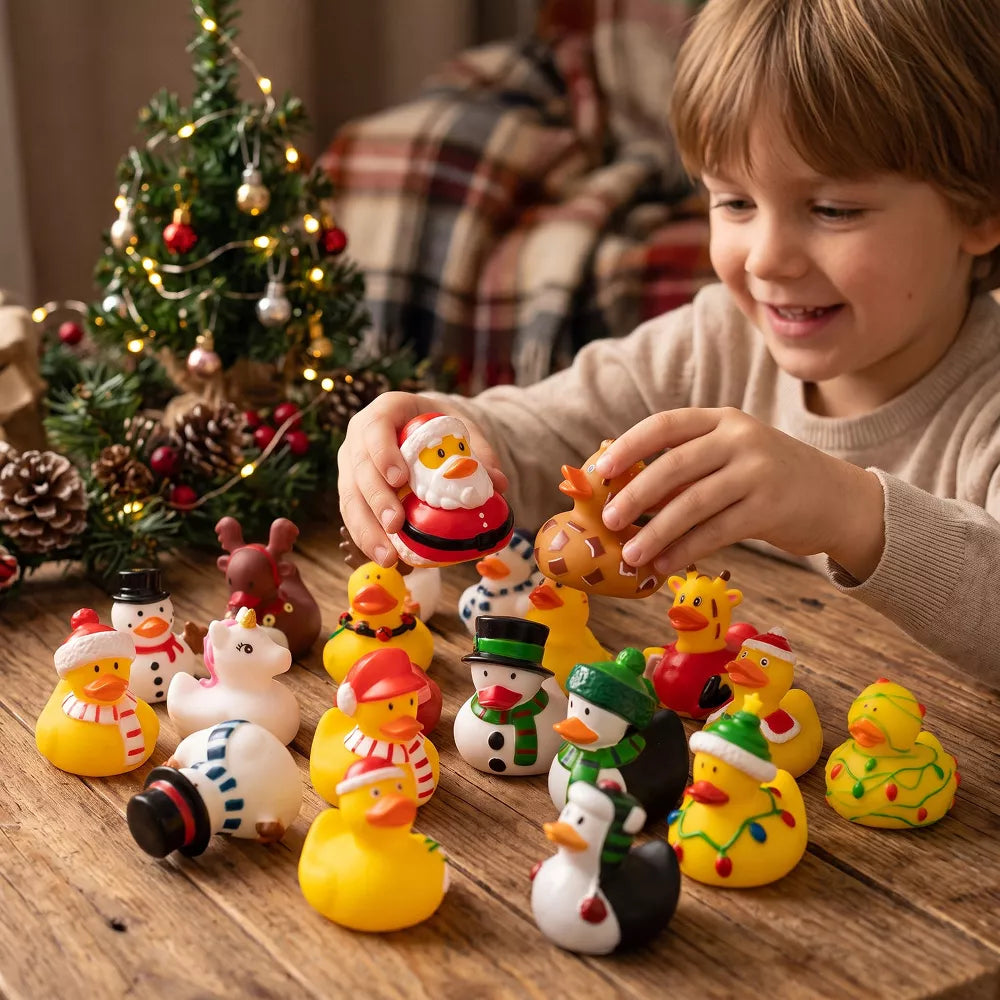 Advent Calendar 24 Rubber Ducks Gift-Ready