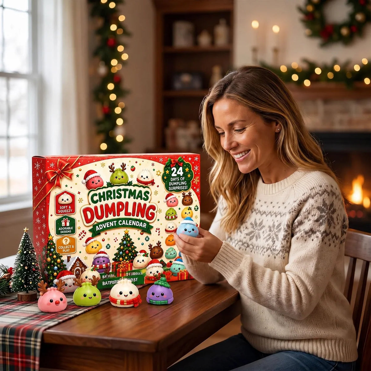 Advent Calendar 24 Squishy Toys Christmas Countdown