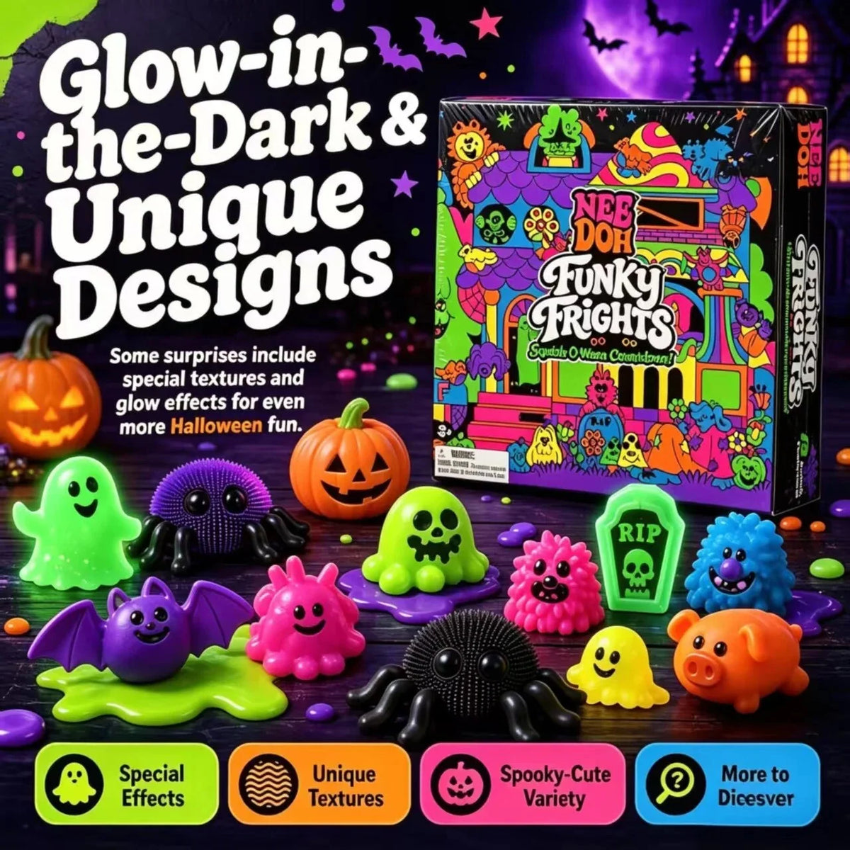 Advent Calendar Resin Squeeze Toys Sensory Play