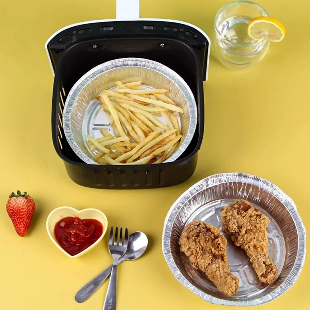 Air Fryer Foil Inserts Disposable Heat Resistant 50 Pack