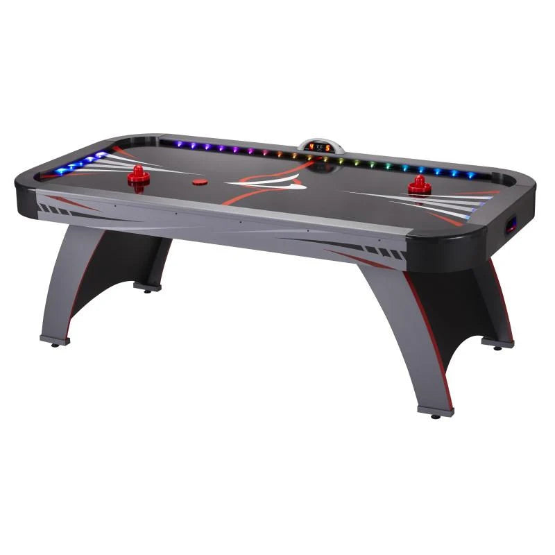 Air Hockey Table LED Light-Up Ultra-Fast Motorized