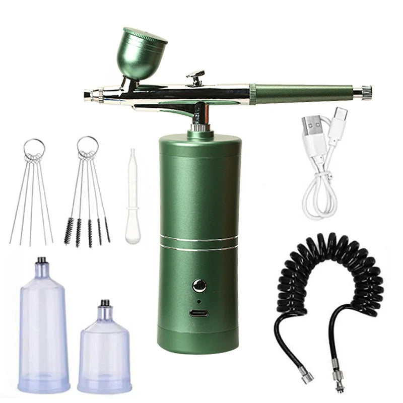 Airbrush Gun Cordless Rechargeable Adjustable Spray Pressure