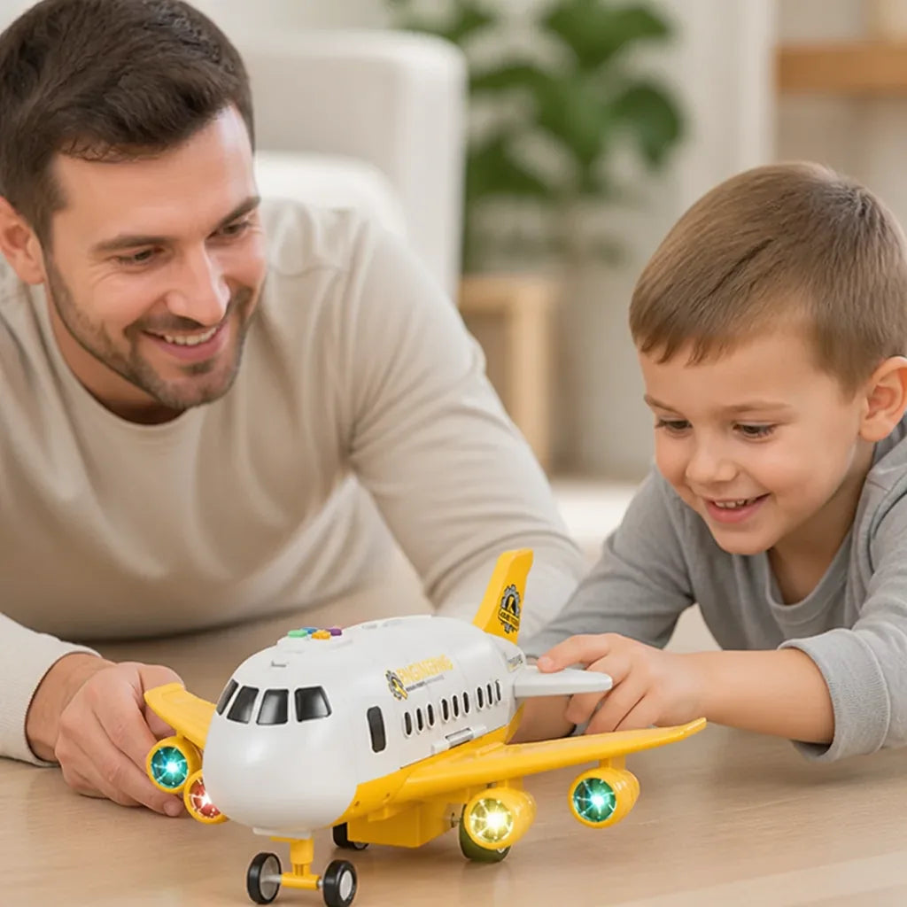 Airplane Toy Blinking Lights Aviation Role Play
