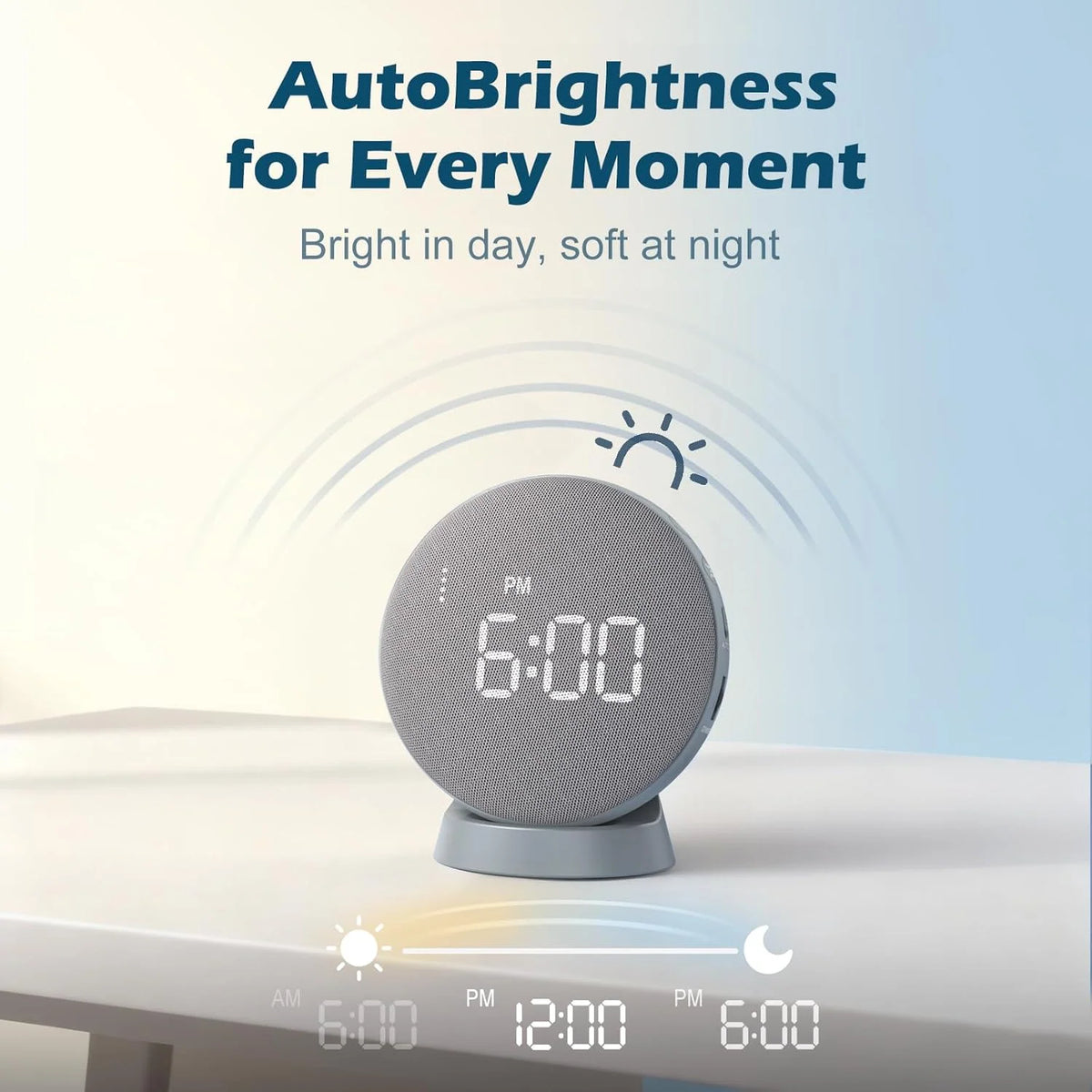 Alarm Clock Vibrating Disc 110 dB Cordless Rechargeable