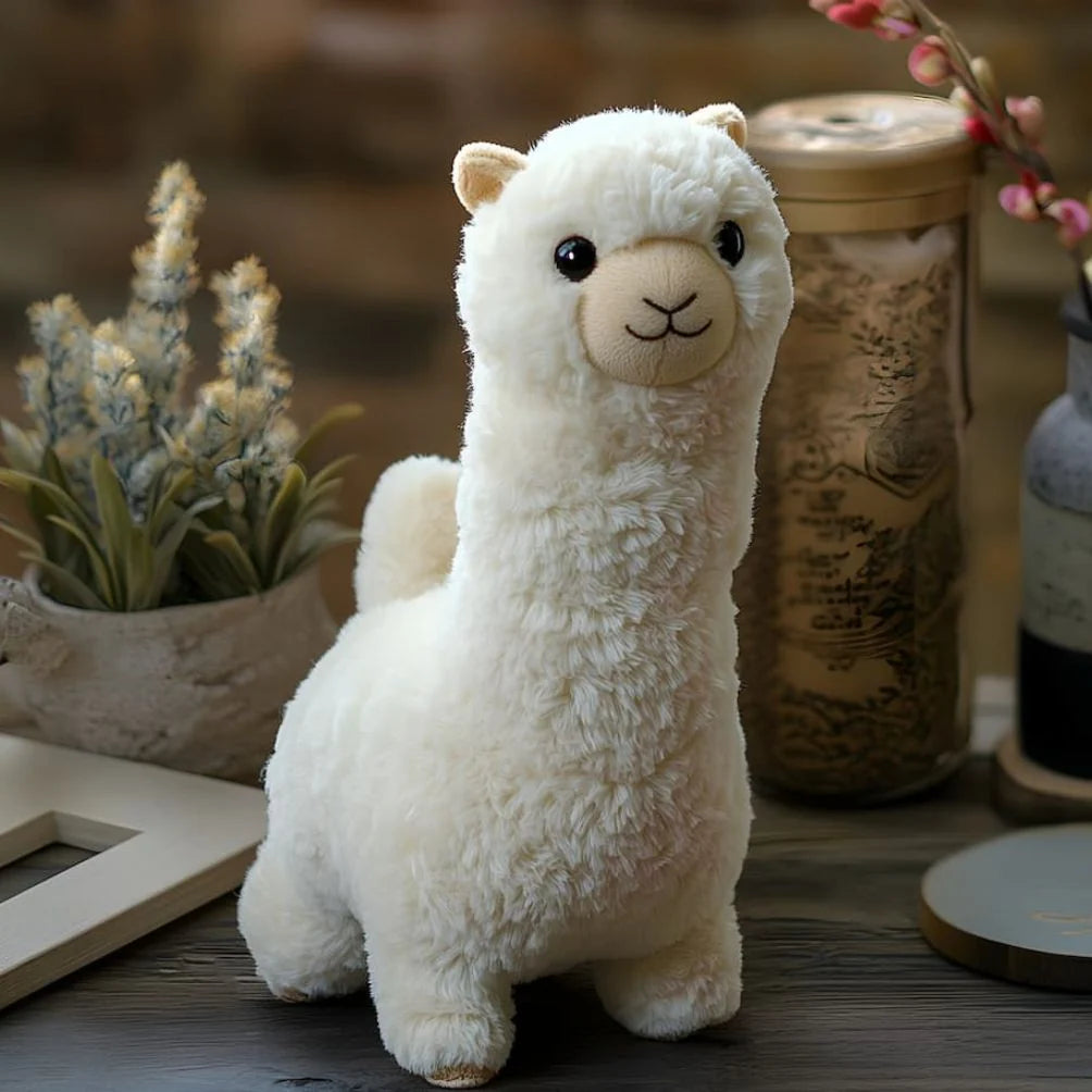 Alpaca Plush Toy Interactive Touch & Voice Sensors Rechargeable