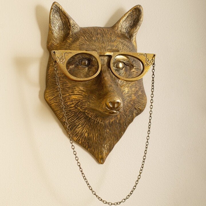 Animal Head Wall Decor Hand-Painted UV-Resistant Resin