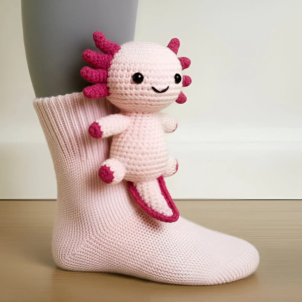 Animal Slipper Socks Soft Fleece Non-Slip Grip