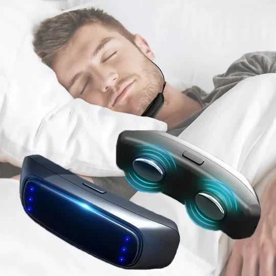 Anti-Snoring Chin Strap TENS Pulse 6-Level Adjustment