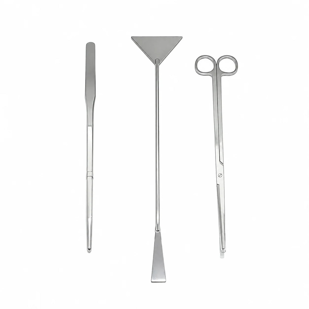 Aquarium Aquascaping Tool Set Stainless Steel Ridged Grip