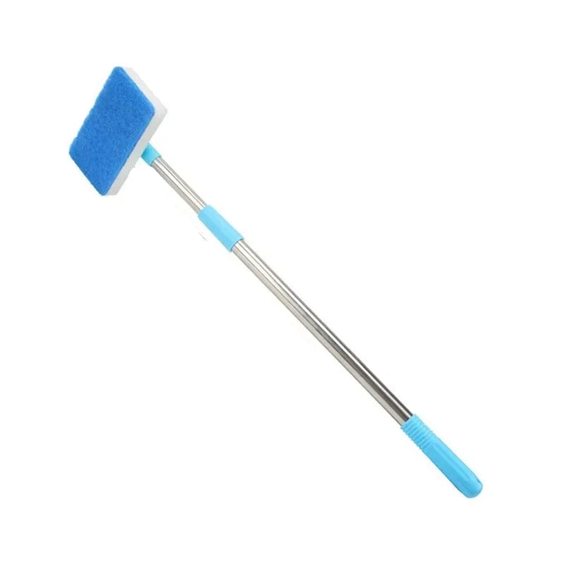 Aquarium Cleaner Telescoping 22-37 Inch Rotating Head Dual Pad