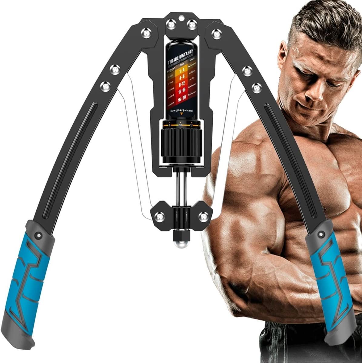 Arm Trainer Adjustable Hydraulic Resistance 22–441 Lb