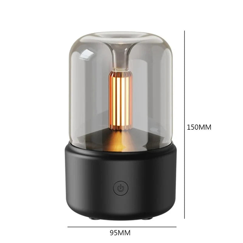 Aroma Diffuser & Humidifier 2-In-1 Ultrasonic Candlelight