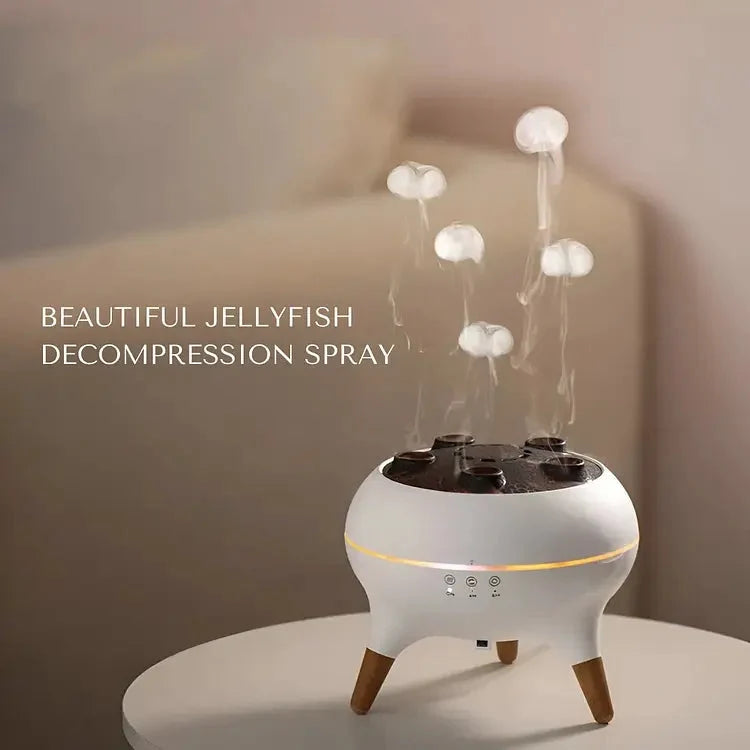 Aroma Diffuser & Humidifier Quiet Ultrasonic Jellyfish Mist