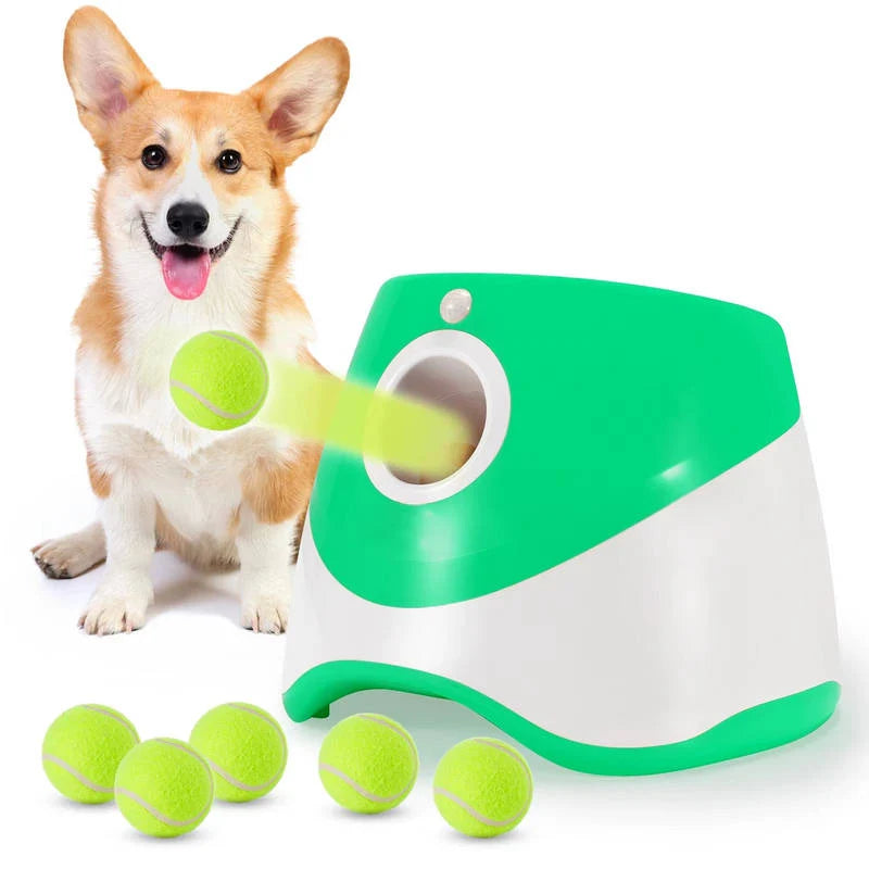Automatic Dog Ball Launcher Rechargeable 3 Distances Motion Sensor