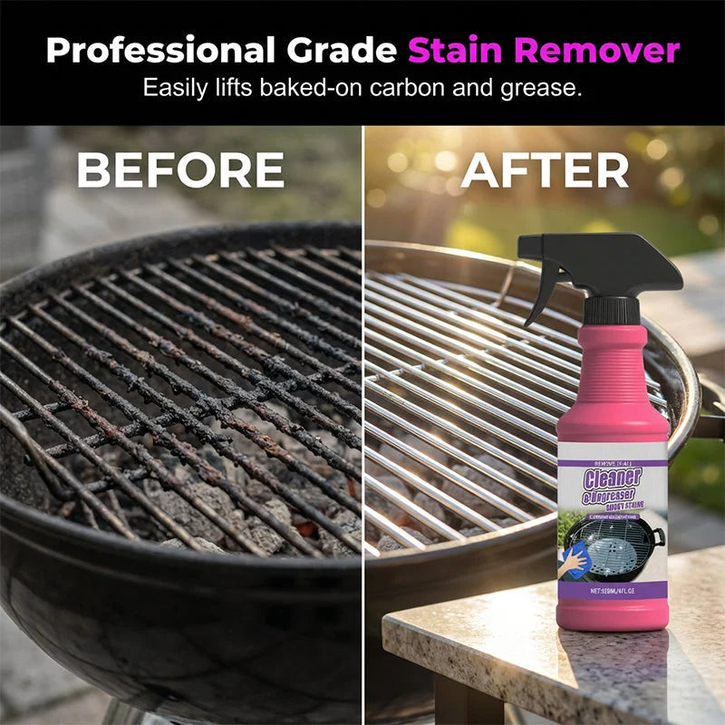 BBQ Grill Cleaner Spray Dissolves Burnt-On Grease