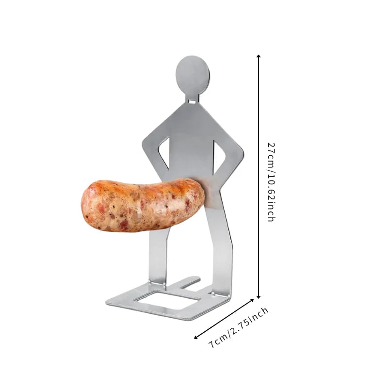BBQ Sausage Holder Upright Stainless Steel Set of 2