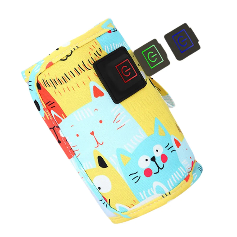 Baby Bottle Warmer Adjustable Temperature USB Powered Universal Fit