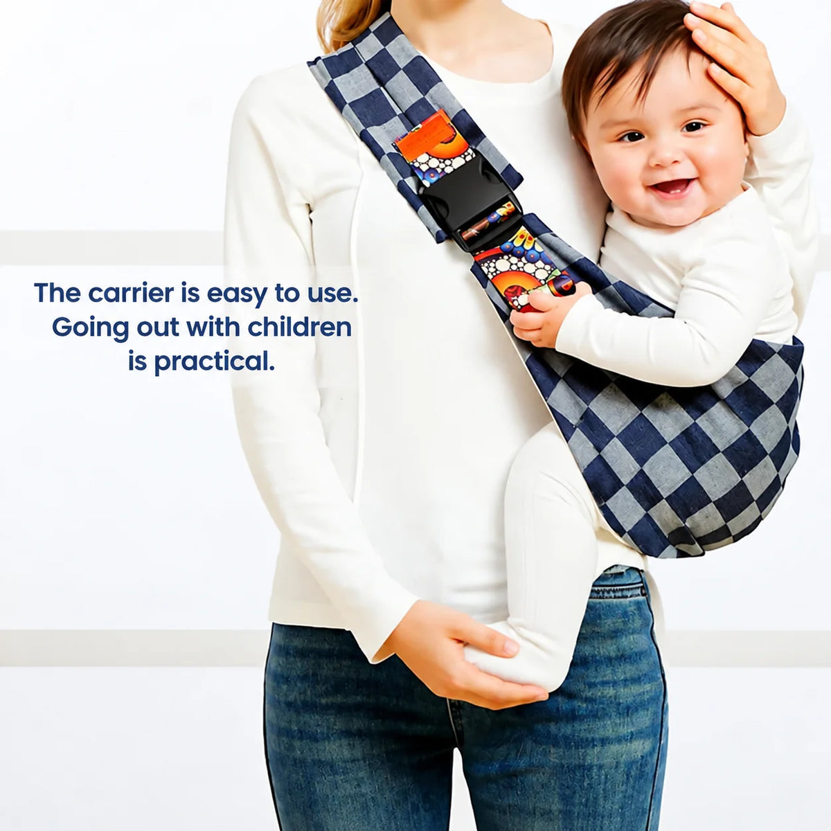 Baby Carrier One-Shoulder Adjustable Buckle Hands-Free
