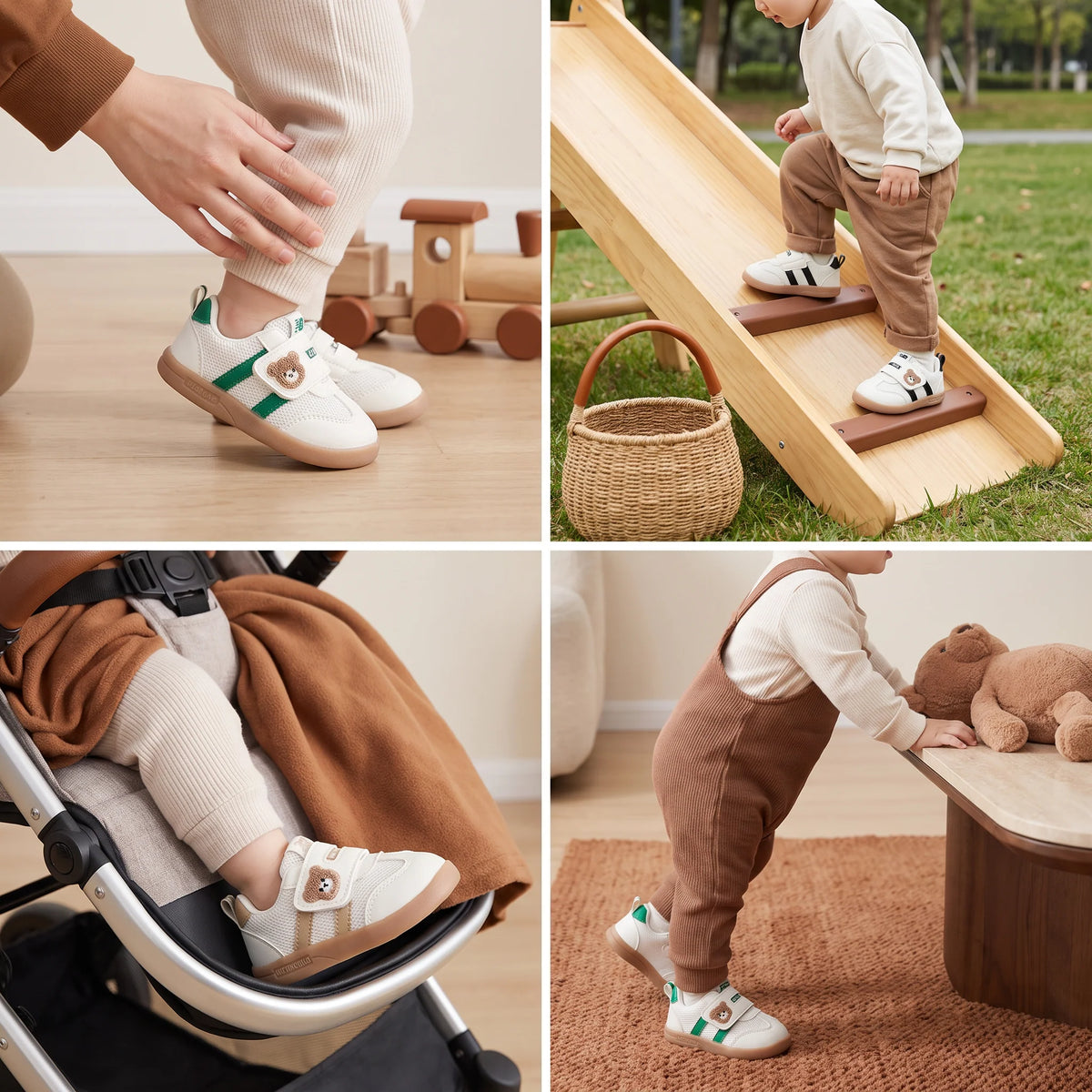 Baby First Walker Shoes Flexible Non-Slip Sole Breathable Upper