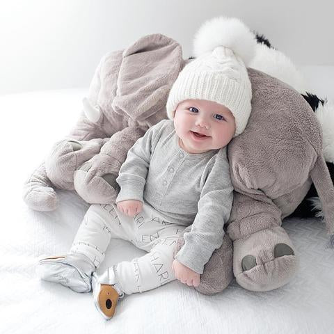 Baby Pillow Elephant-Shaped Soft Filling Machine Washable