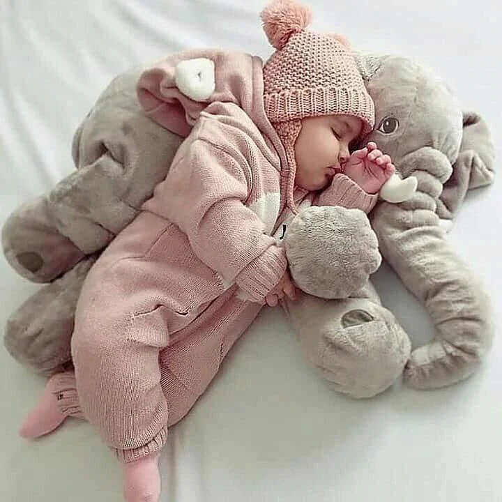 Baby Pillow Elephant-Shaped Soft Filling Machine Washable