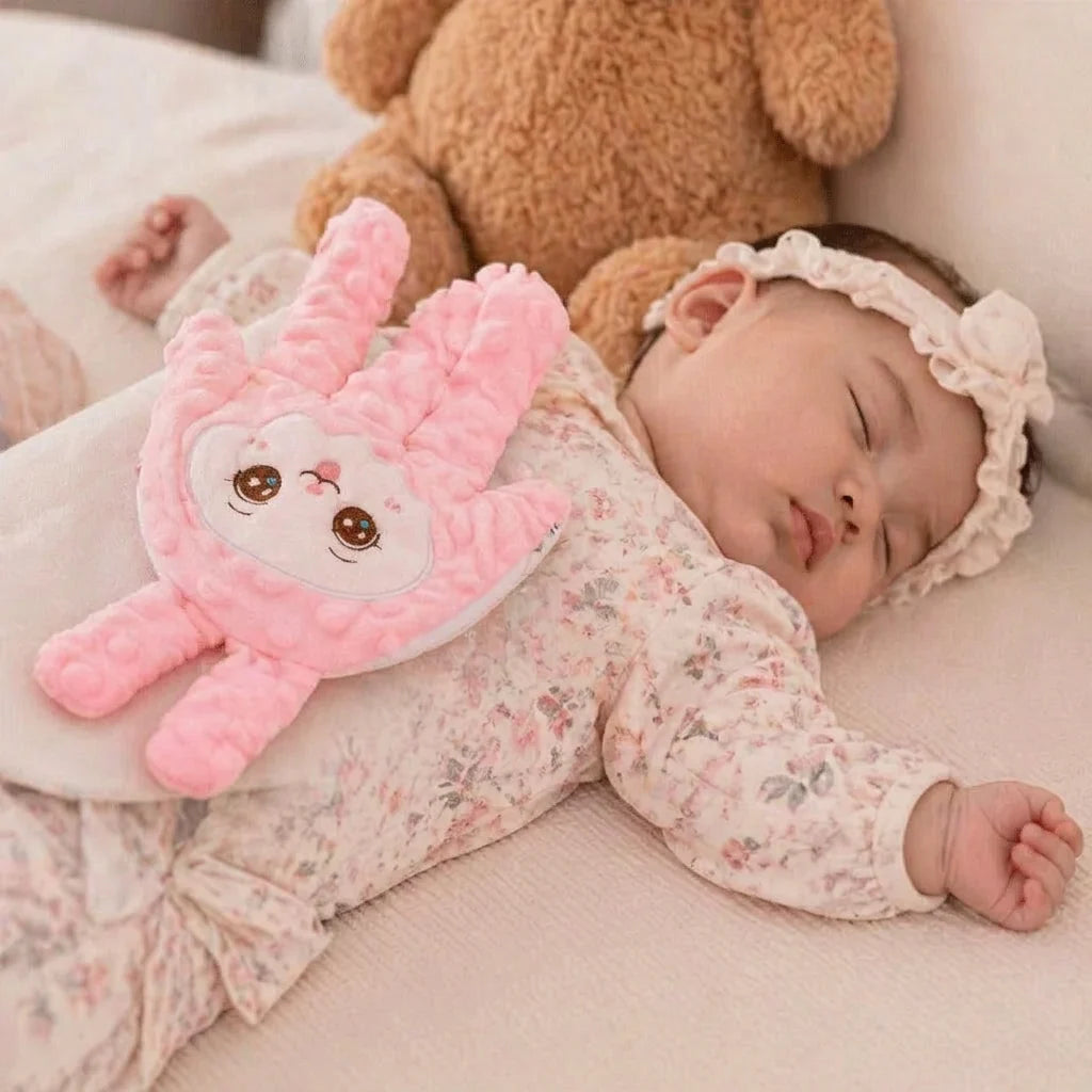 Baby Sleep Soother Plush Bear Rhythmic Patting Battery-Powered