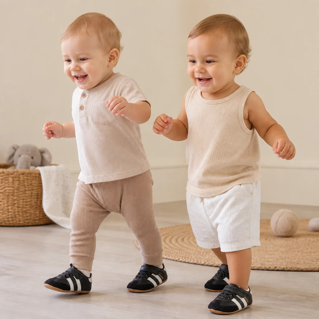 Baby Sneakers Soft Flexible Sole Hook & Loop Strap