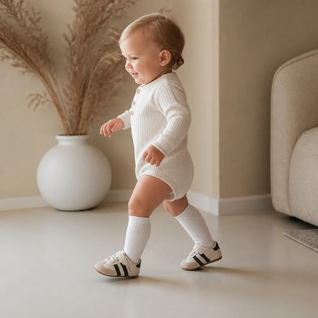 Baby Sneakers Soft Flexible Sole Hook & Loop Strap