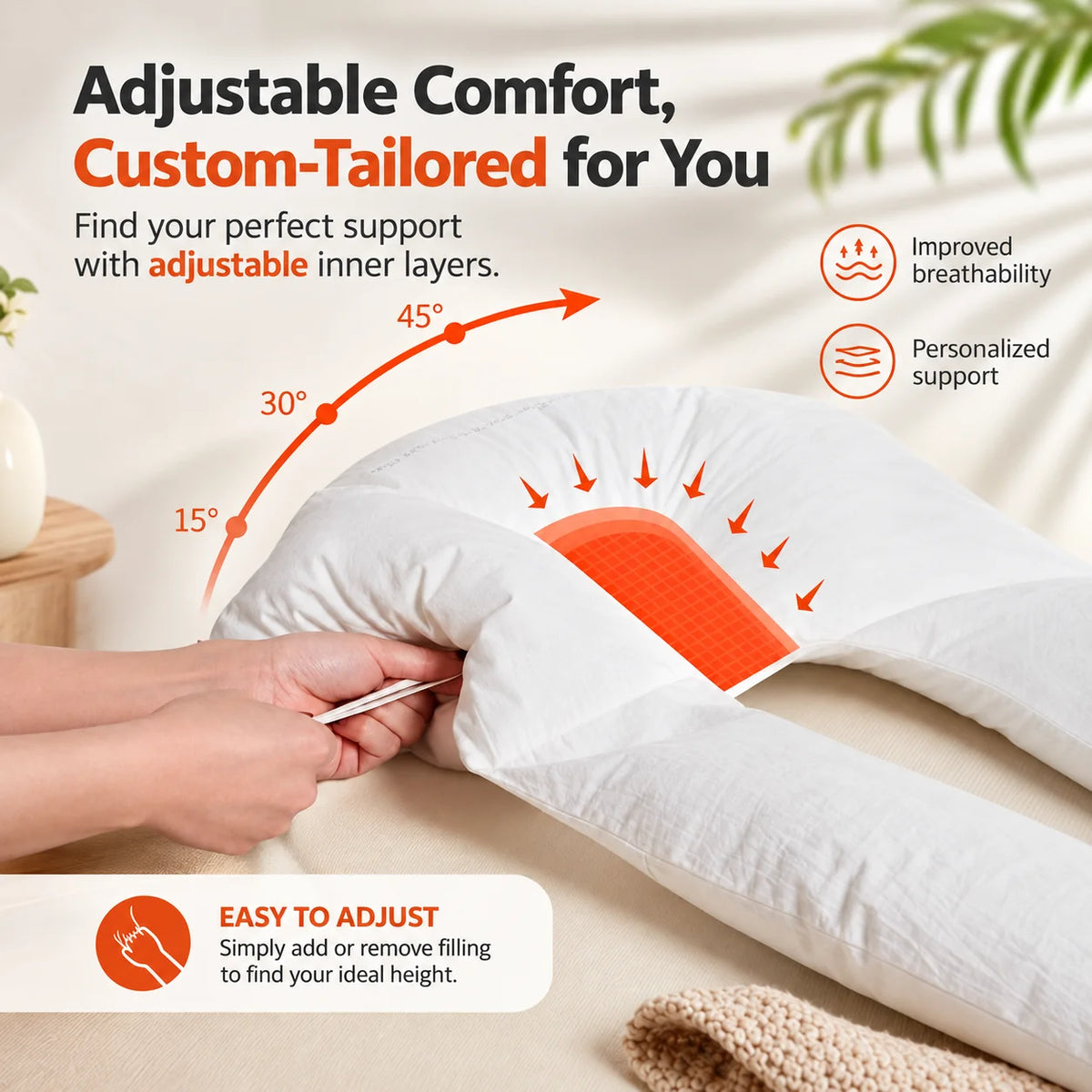 Baby Support Pillow Side Bolsters & Head Recess