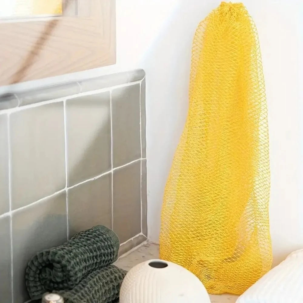 Back Exfoliating Sponge 25.6-Inch Extended Reach Fast-Drying Nylon