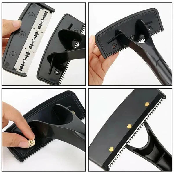 Back Shaver Extra-Long Handle Dual Stainless Steel Blades