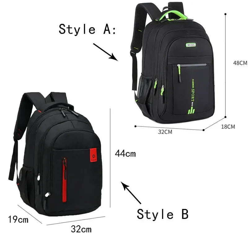 Backpack Water-Repellent Oxford Padded Laptop Sleeve USB Port