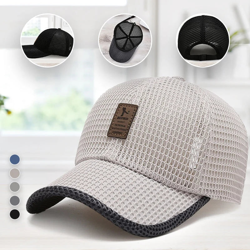 Baseball Cap Breathable Mesh Quick-Drying Adjustable Strap