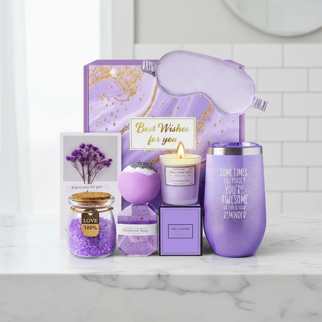 Bath Gift Set Aromatherapy Reusable Metal Basket