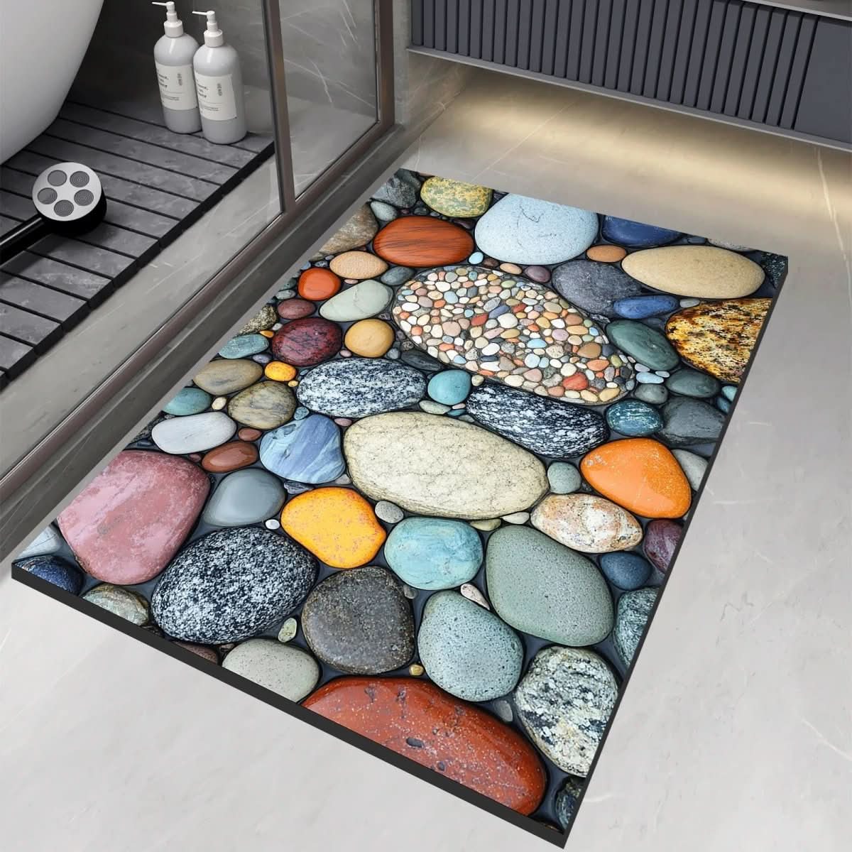 Bath Mat Diatomaceous Earth Quick-Drying Natural Rubber Base
