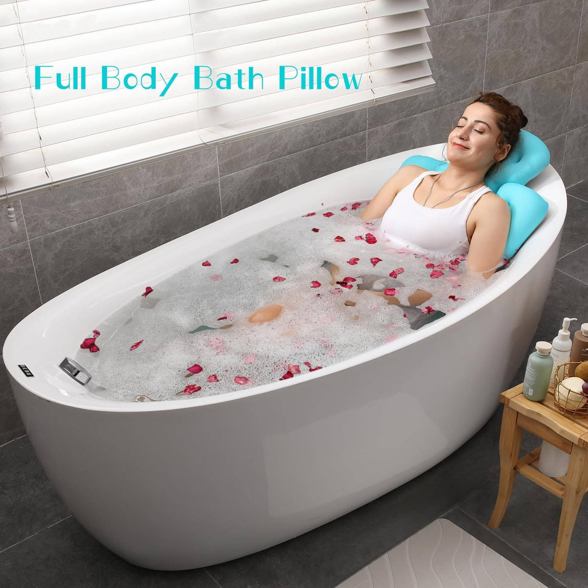 Bath Pillow Full-Body Breathable Mesh Extra-Large Suction Cups