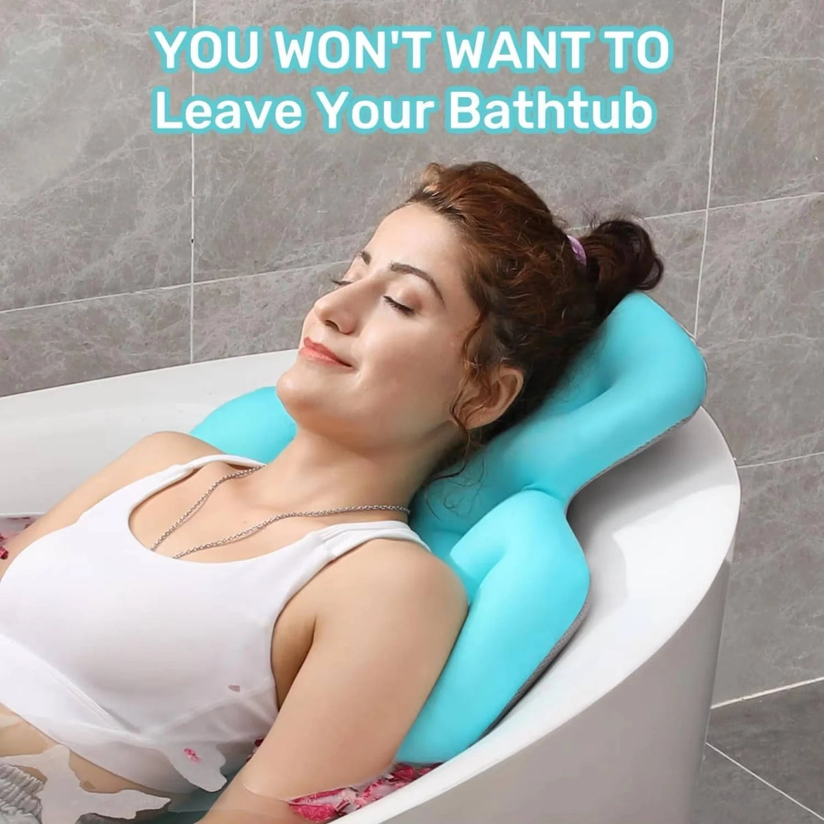 Bath Pillow Full-Body Breathable Mesh Extra-Large Suction Cups