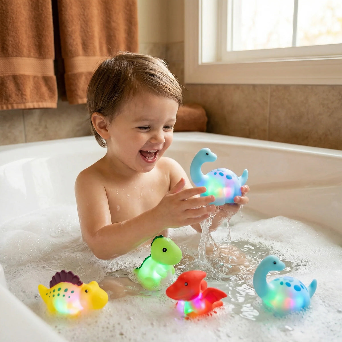 Bath Toy Floating Color-Changing LED BPA-Free