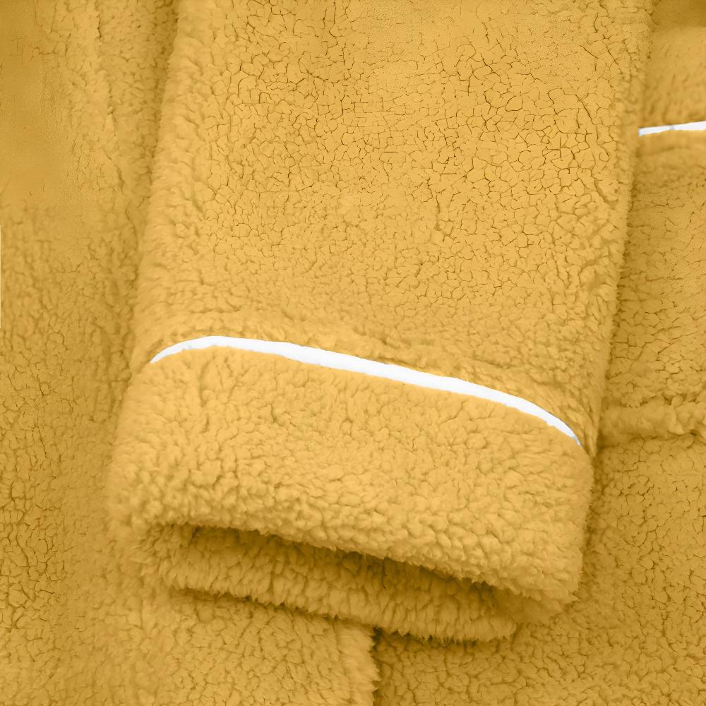 Bathrobe Long Shawl Collar Tie Belt & Patch Pockets