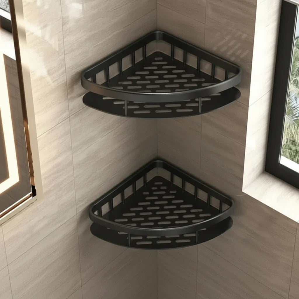 Bathroom Shelf Adhesive Drill-Free Space-Saving Storage