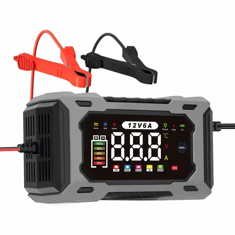 Battery Charger 12V Digital Display Automatic Cutoff
