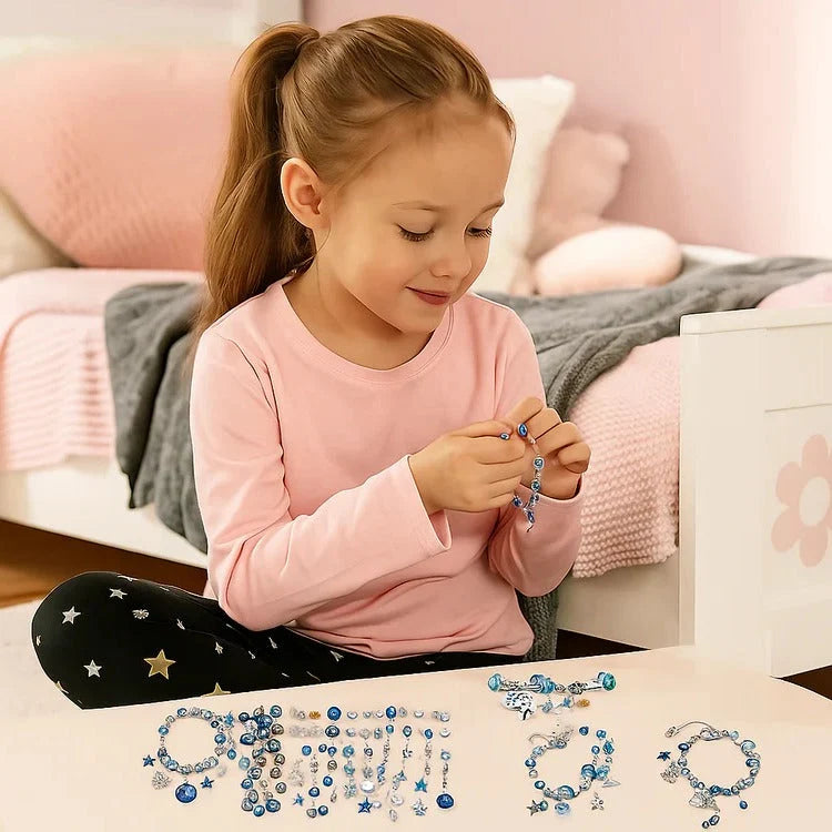 Bead Craft Set Large-Hole Mixed Colors & Shapes